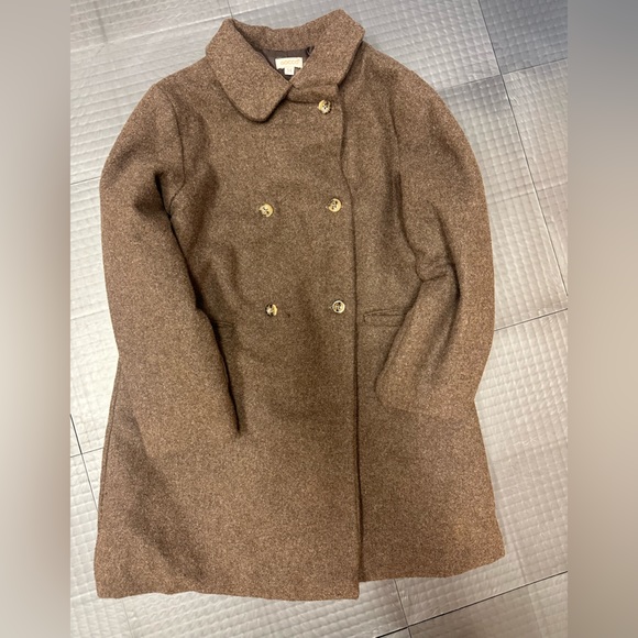 GOCCO Other - GOCCO GIRLS 5/6 BROWN WOOL PEA COAT JACKET — PRECIOUS !!